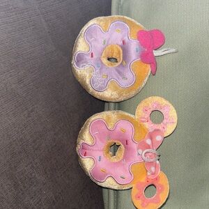 Disney Minnie Mouse and Daisy Pink and Purple Donut Plush Set